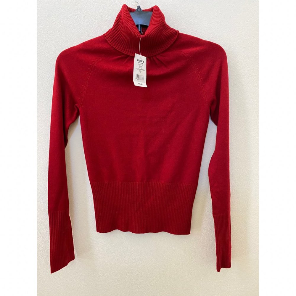 Cropped Turtleneck Sweater